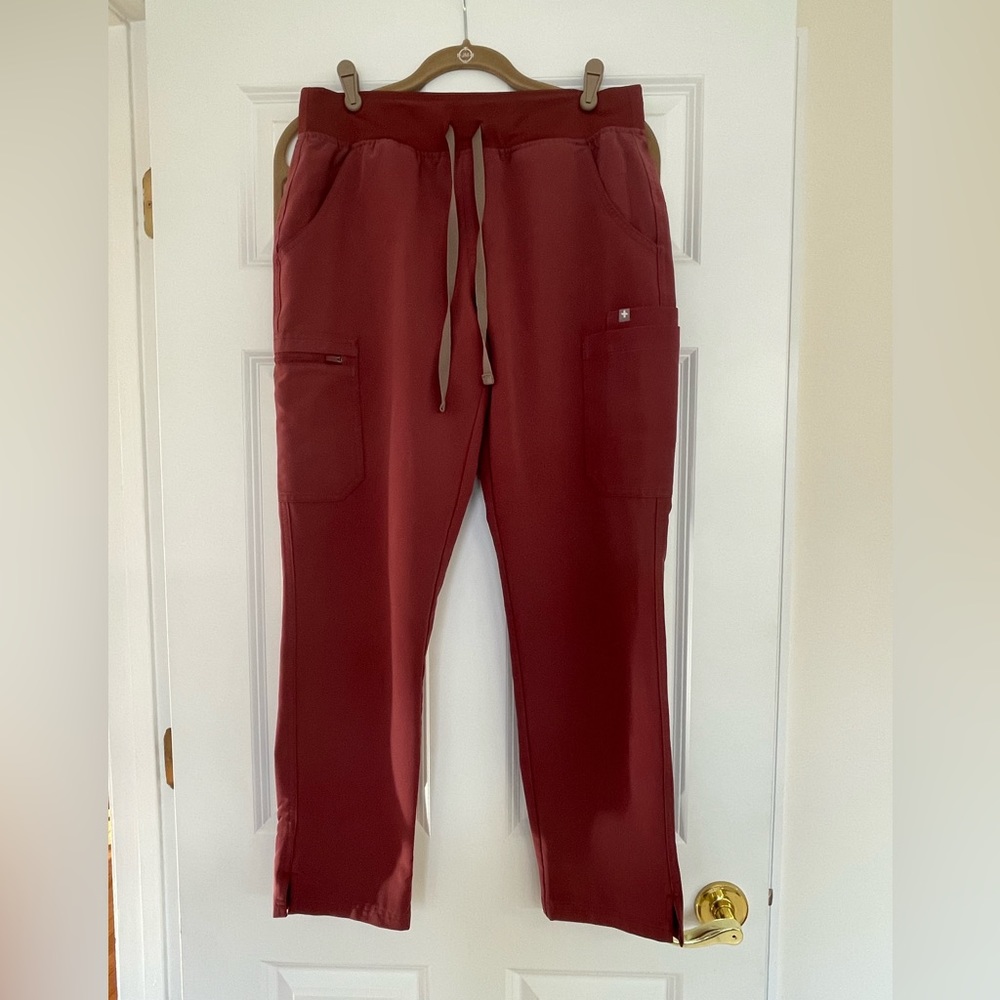 Figs scrub pants. Medium (29” Inseam). Dark Cherry *Limited Edition”